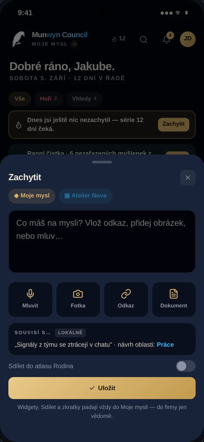 Munwyn na Android — Nová myšlenka včetně hlasovky
