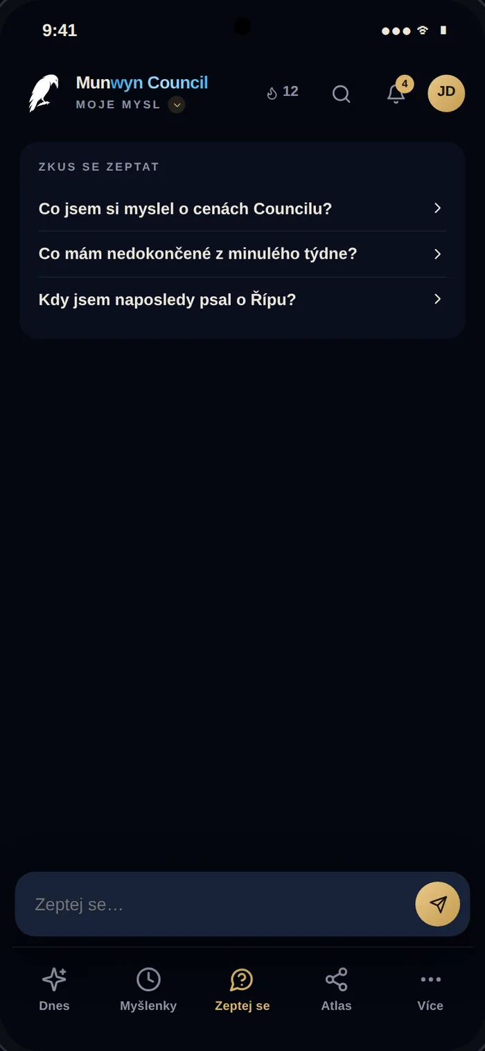Odpověď s citacemi na Androidu